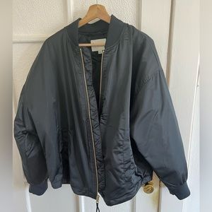 Women’s Oversized Bomber Jacket - Black - A New Day